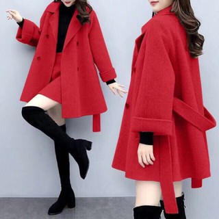 〽️sét áo váy dạ 2 chi tiết cao cấp