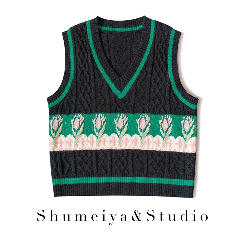 Áo Sweater Dệt Kim Cổ Chữ V Phong Cách Hàn Quốc Thời Trang Thu Đông Mới 2022