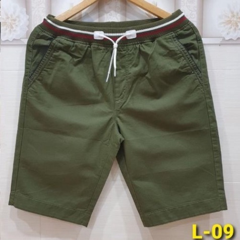 ⭐ Quần Short Kaki Nam Lưng Bo QR Có Dây Rút Chất Kaki Co Giản Mềm Mịn _KVINDstore08