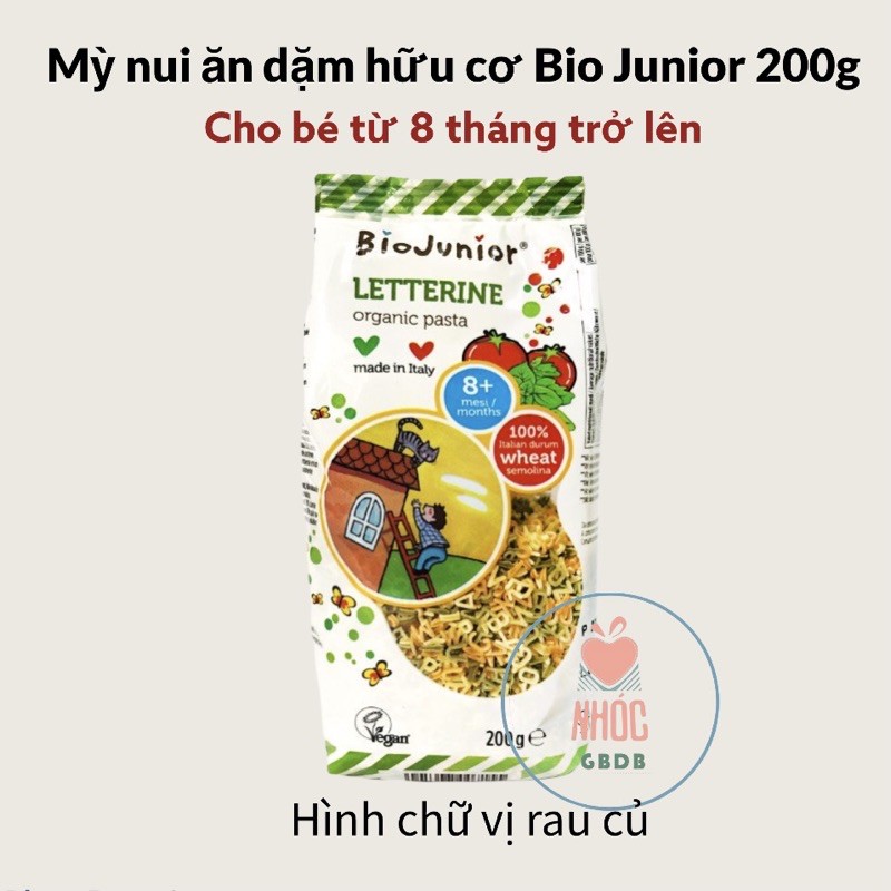 Mì ăn dặm hữu cơ Bio Junior 200g cho bé 8/10m+ (Ý)