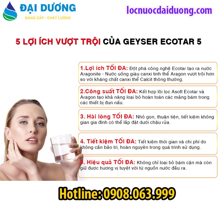 MÁY LỌC NƯỚC GEYSER ECOTAR 5, ĐẠI LÝ MÁY LỌC NƯỚC NANO GEYSER VŨNG TÀU, HCM