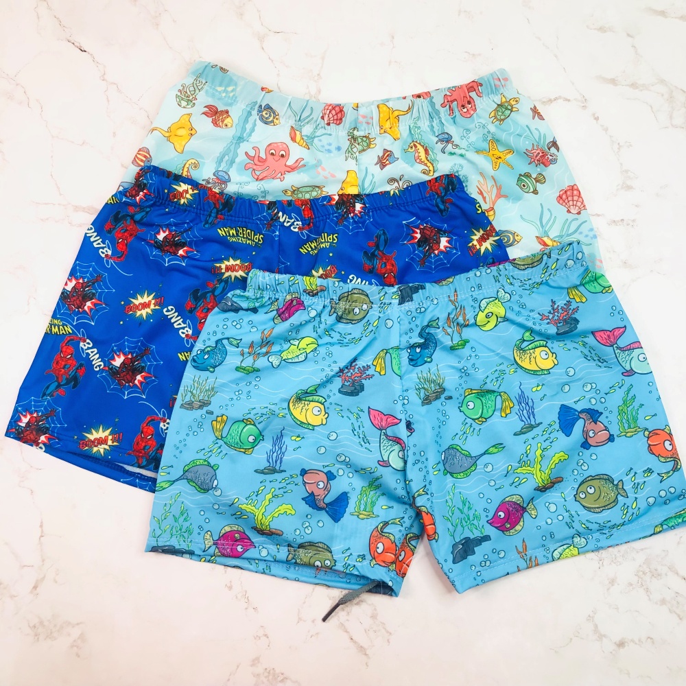 Đồ bơi bé trai, quần bơi bé trai họa tiết, chất liệu vải thun nhập khẩu hàng cao cấp - Mẫu mới 2022
