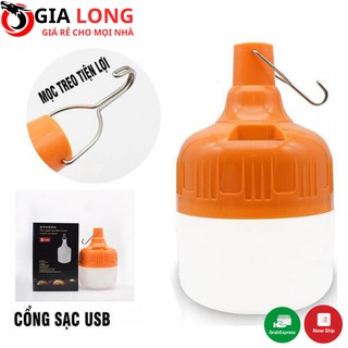 Bóng Đèn Tích Điện Loại 100W Siêu Sáng Có Móc Treo Tiện Lợi