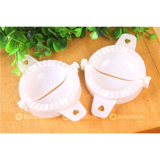 Set 2 khuôn nhựa làm bánh gối, xếp, há cảo 7cm