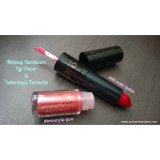 [FOLLOW SHOP 19k - 27/10] Son 2 đầu Makeup Revolution Lip power màu Yesterday's Favorite