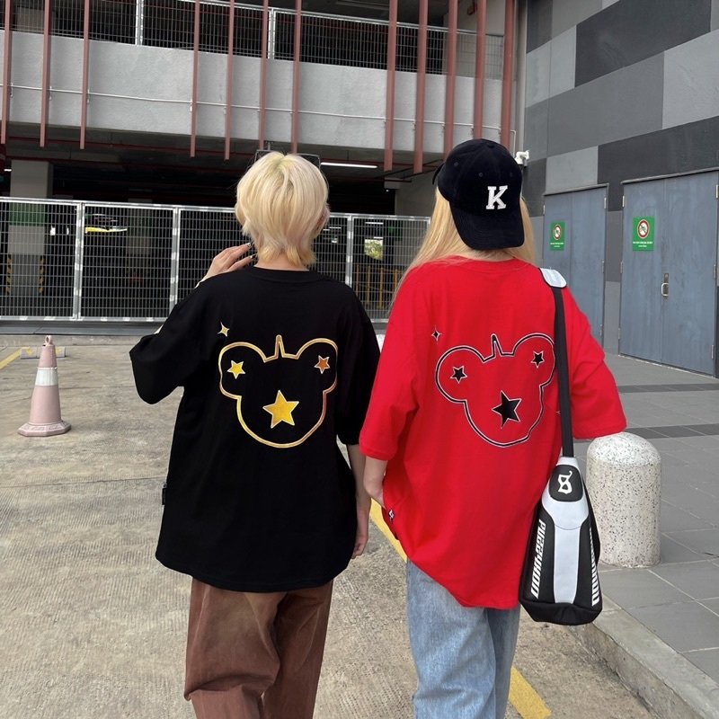 Áo thun Uncover Sici Star nam nữ tay lỡ form rộng 40kg đến 90kg vải cotton dày mịn full tag Thời trang Unisex HCM AL197