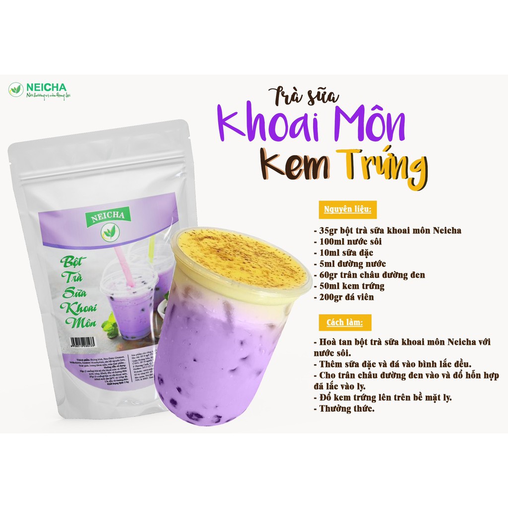 Bột Trà Sữa Khoai Môn Neicha Pha Sẵn (1kg)