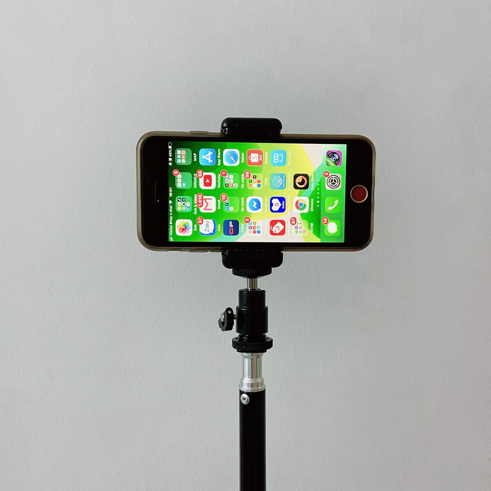 Bộ bi cầu kèm kẹp điện thoại xoay 360 độ dùng cho tripod, cây livestream và gậy tự sướng