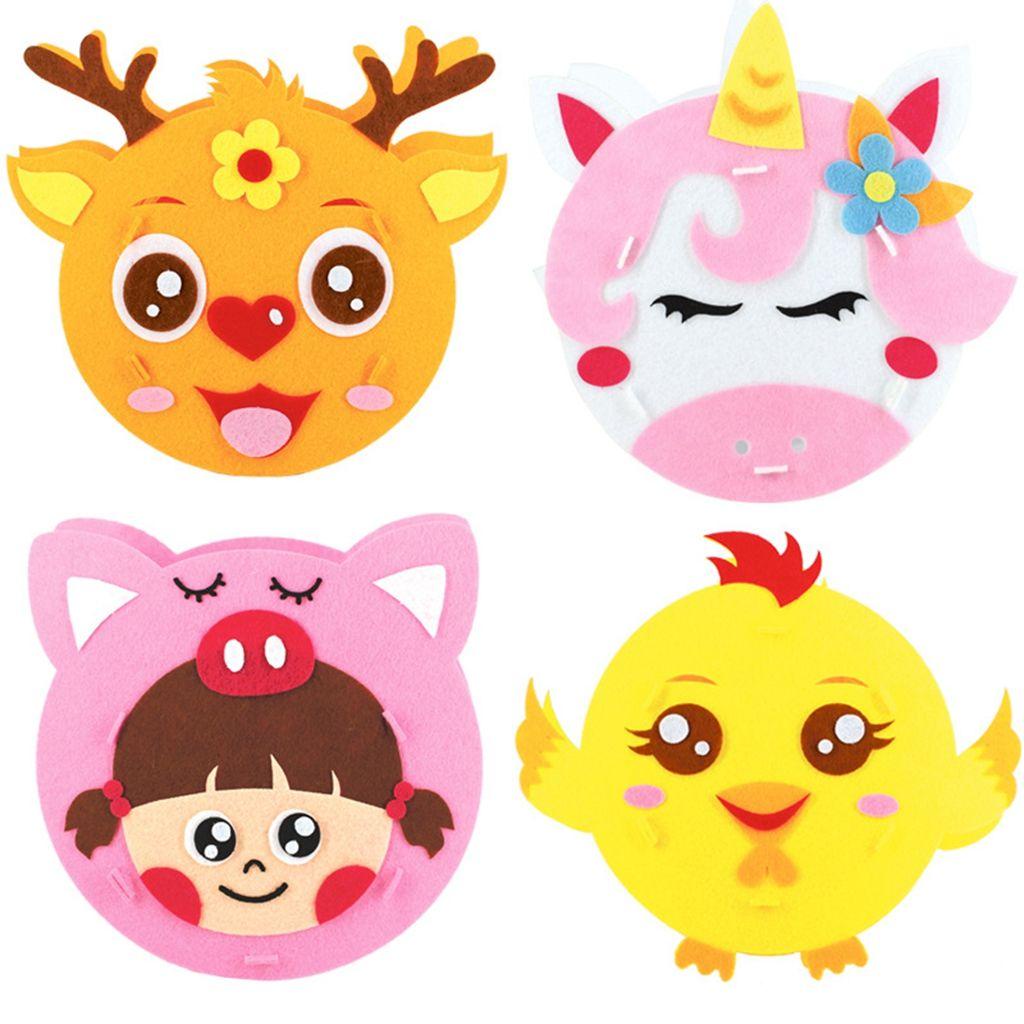 YIYU 1 Lồng Đèn Bằng Vải Không Dệt Thủ Công Họa Tiết Động Vật Hoạt Hình Phong Cách Trung Hoa Dễ Thương Trang Trí Lễ Hội