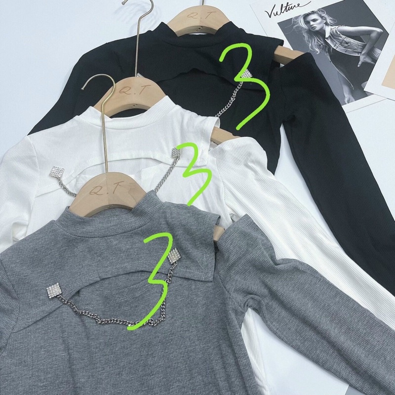 [CÓ ẢNH THẬT +VIDEO TỰ QUAY] Áo Len Tăm Dài Tay Có Xích | BigBuy360 - bigbuy360.vn