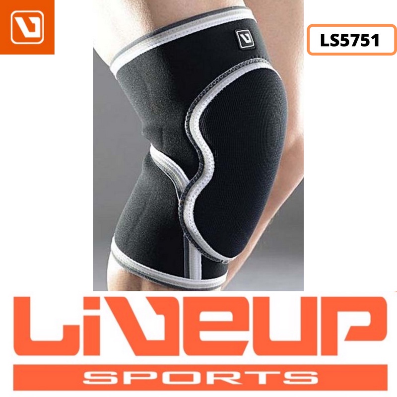 Băng quấn đầu gối bảo vệ an toàn tập gym thể hình Liveup KNEE SUPPORT BRACE S/M LS5751