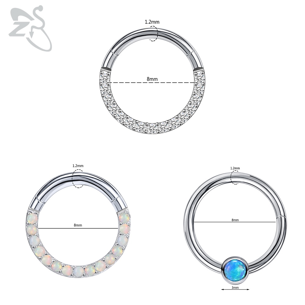 Khuyên xỏ mũi / tai / mũi bằng thép không gỉ sành điệu 16g