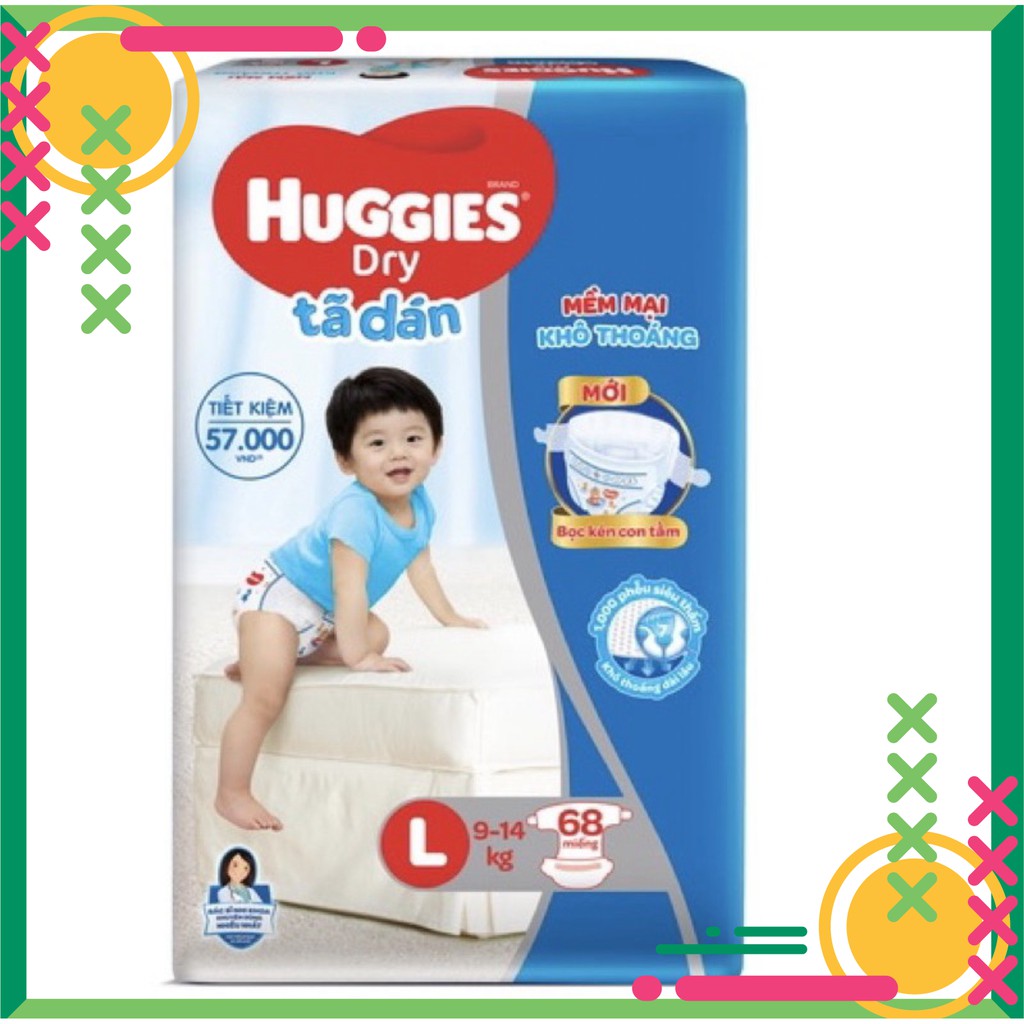 BỈM HUGGIES - CỘNG MIẾNG- TÃ QUẦN VÀ DÁN M74 /L68/XL62/XXL56