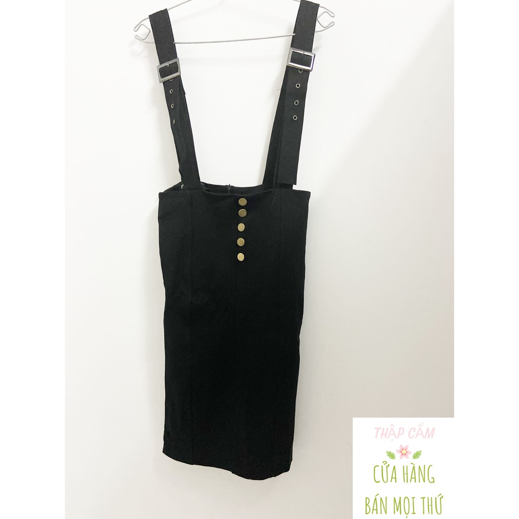 - Yếm Đen Size S Dáng Ôm-[Ảnh Thật]