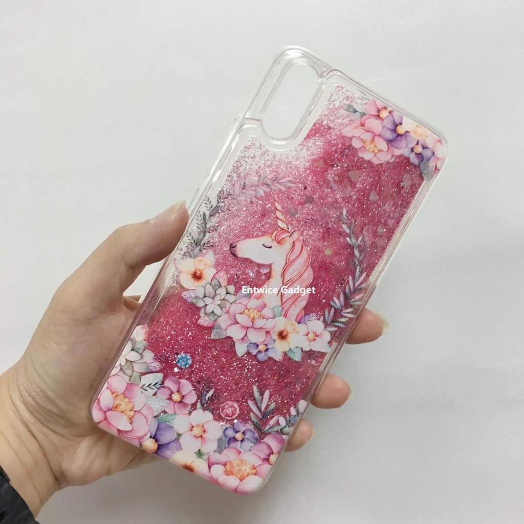 Ốp lưng nước chảy ngựa thần OI10 ốp điện thoại kim tuyến nước chảy ốp nhũ