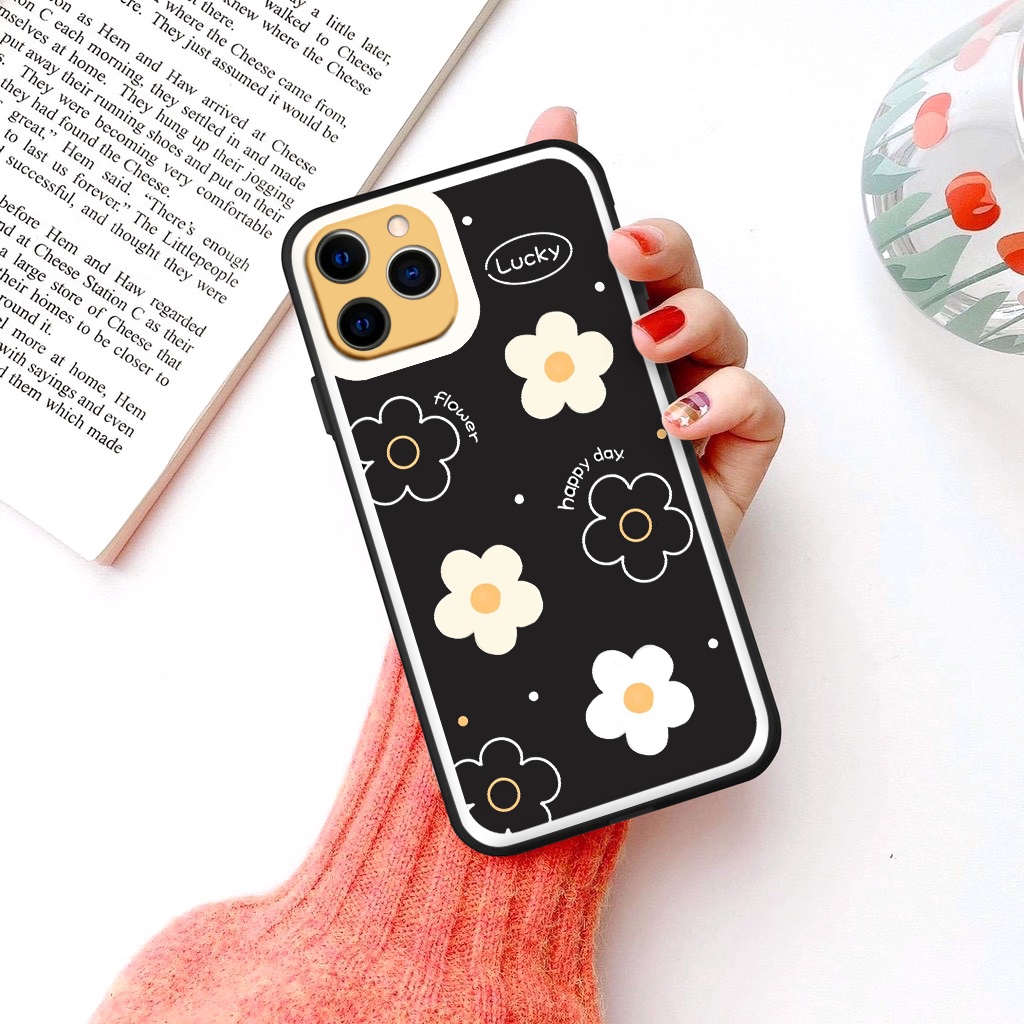 Ốp lưng iphone Sticker Hoa Tym cạnh vuông dẻo ip 6splus/7/7plus/8/8plus/x/xr/xs/11/12/pro/max/plus/13promax tr153