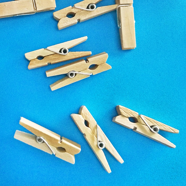 Set 50 Kẹp Gỗ Mini Kẹp Treo Ảnh Trang Trí