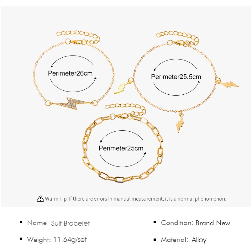 Set 3 Vòng Tay Chuỗi Hạt Thời Trang Cho Nữ
