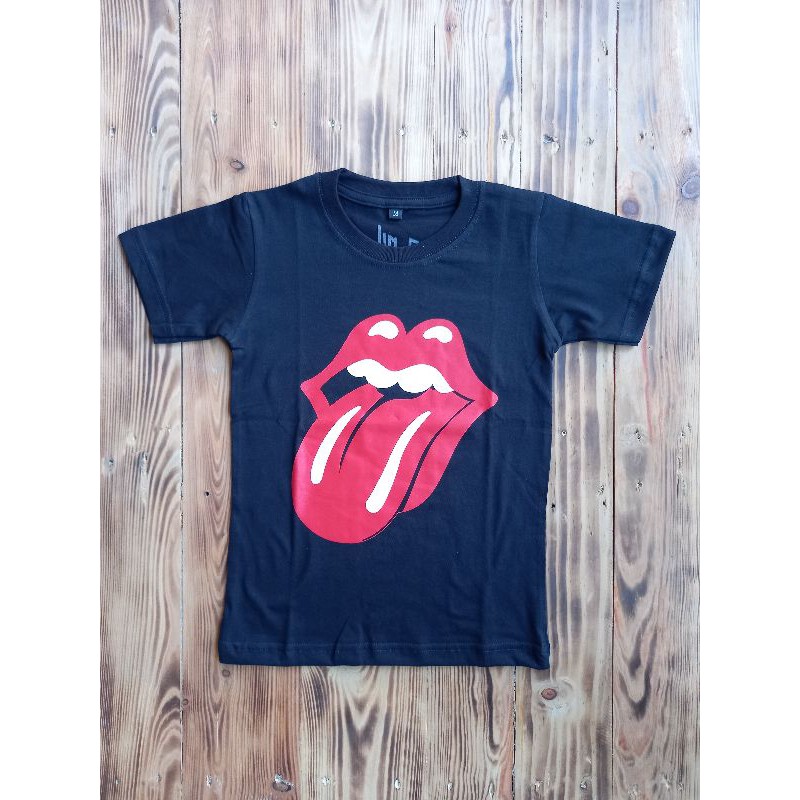 Áo Thun In Logo Nhóm Nhạc Rolling Stones Thời Trang Cho Bé