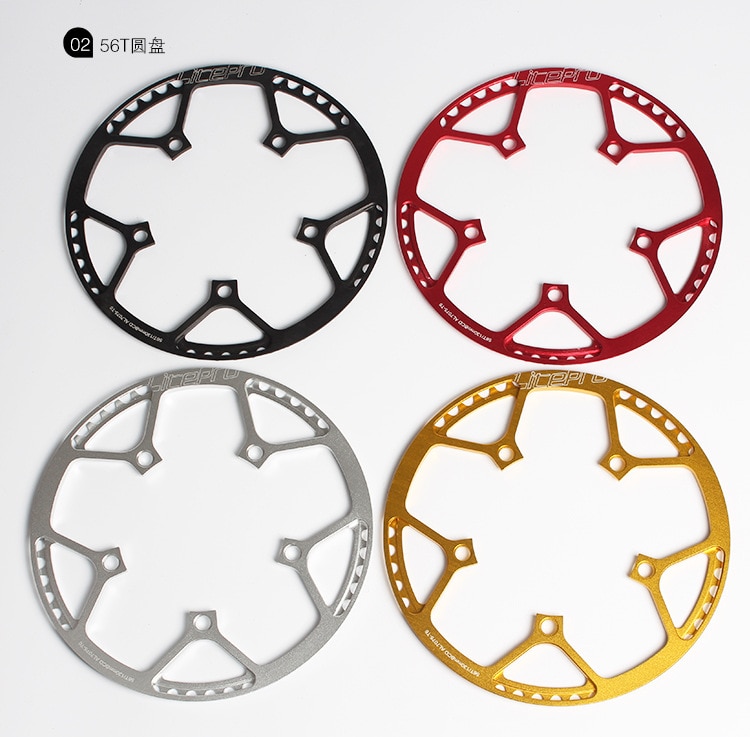 Đĩa xích Litepro hợp kim nhôm BCD130 45T / 47T / 53T / 56T / 58T 170mm dùng cho xe đạp