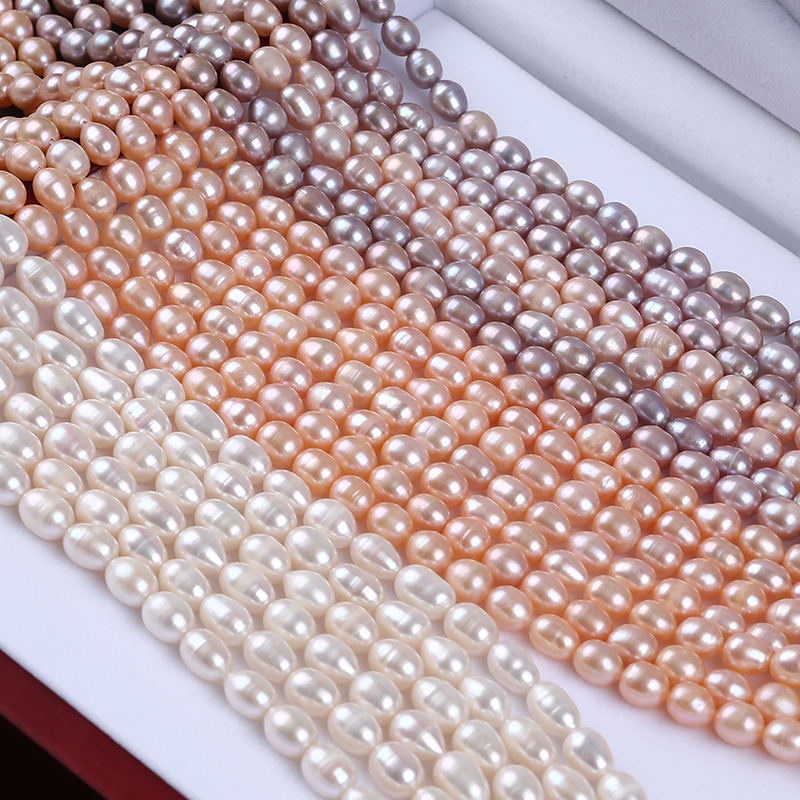 [Sales! Chuỗi Hạt Ngọc Trai Màu Sắc Tự Nhiên 7.3-8.3mm Dùng Làm Trang Sức