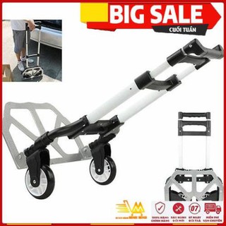 [FreeShip - Clip thật] Xe Kéo Hàng, Xe Đẩy Hàng 2 Bánh Maxkiwi- Gấp Gọn Siêu Bền, Bỏ Cốp Ô Tô