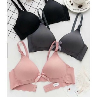 Áo Lót Đính Nơ Không Gọng Đệm Mỏng Viền Sóng Cực Xinh 6699