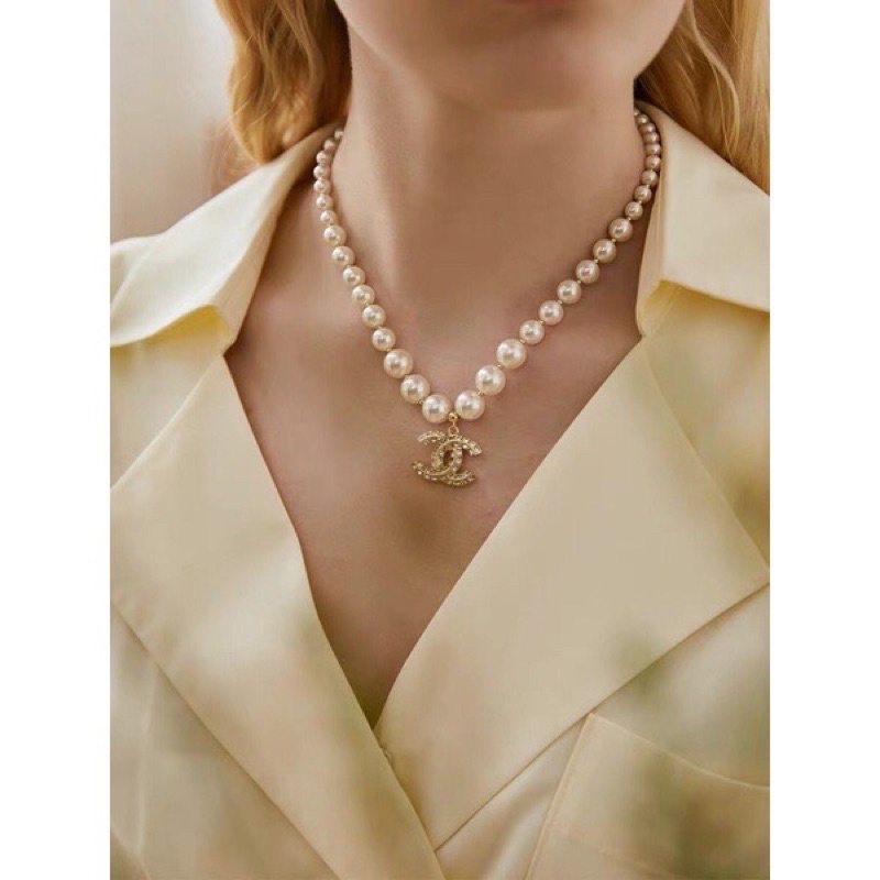 Set vòng cổ + khuyên tai chữ H, vòng cổ titan cao cấp, khuyên tai hàng hot girl thời trang, dây chuyền nữ thương hiệu