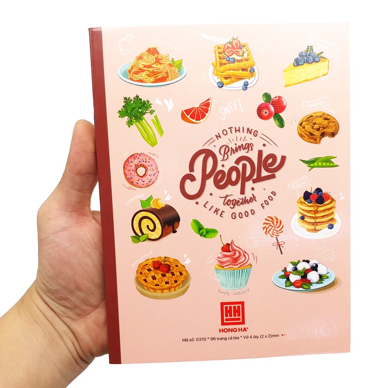Vở Class Foody - 4 Ô Ly 96 Trang 58gsm - Hồng Hà 0310