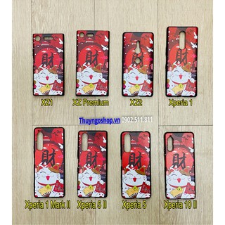 Ốp silicon mèo thần tài may mắn Sony XZ1/XZ Premium/XZ2/Xperia 1/Xperia 1 Mark II/Xperia 5/Xperia 10 II/Xperia 5 II