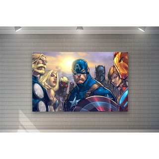 tranh canvas biệt đội siêu nhân