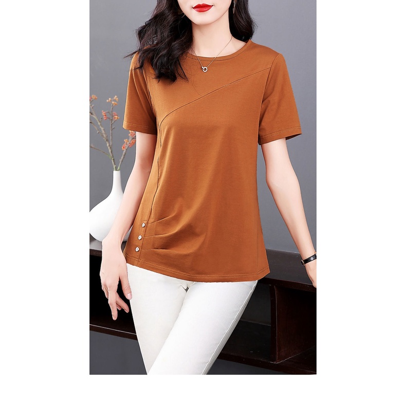 Áo Thun Nữ Ngắn Tay Thời Trang Mùa Hè Phong Cách Phương Tây Mới