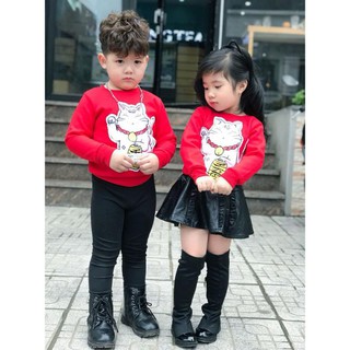 [Xả] Áo nỉ mèo thần tài may mắn