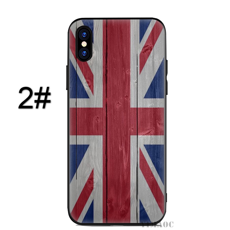 Ốp lưng in hình cờ nước Anh cho điện thoại iPhone XS Max XR 8 7 Plus 6 6S 5S SE