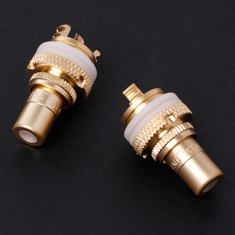 Bộ 8 Đầu Nối RCA Chất Lượng Cao Màu Đỏ + Trắng