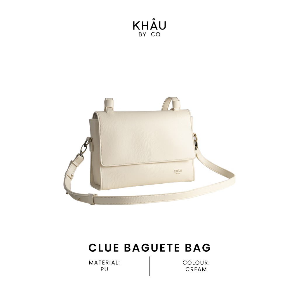 [Mã WABRWB24 giảm 30K đơn 99K] KHÂU BY CQ- Túi Clue Baguette
