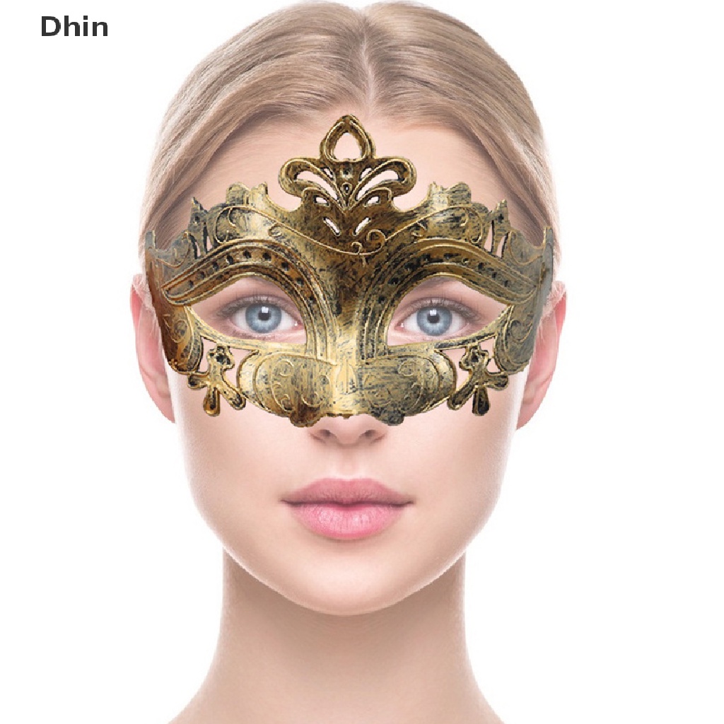 [Dhin] 1PC Masquerade Mask Halloween Costume Party Mask Women Men Fancy Dress COD