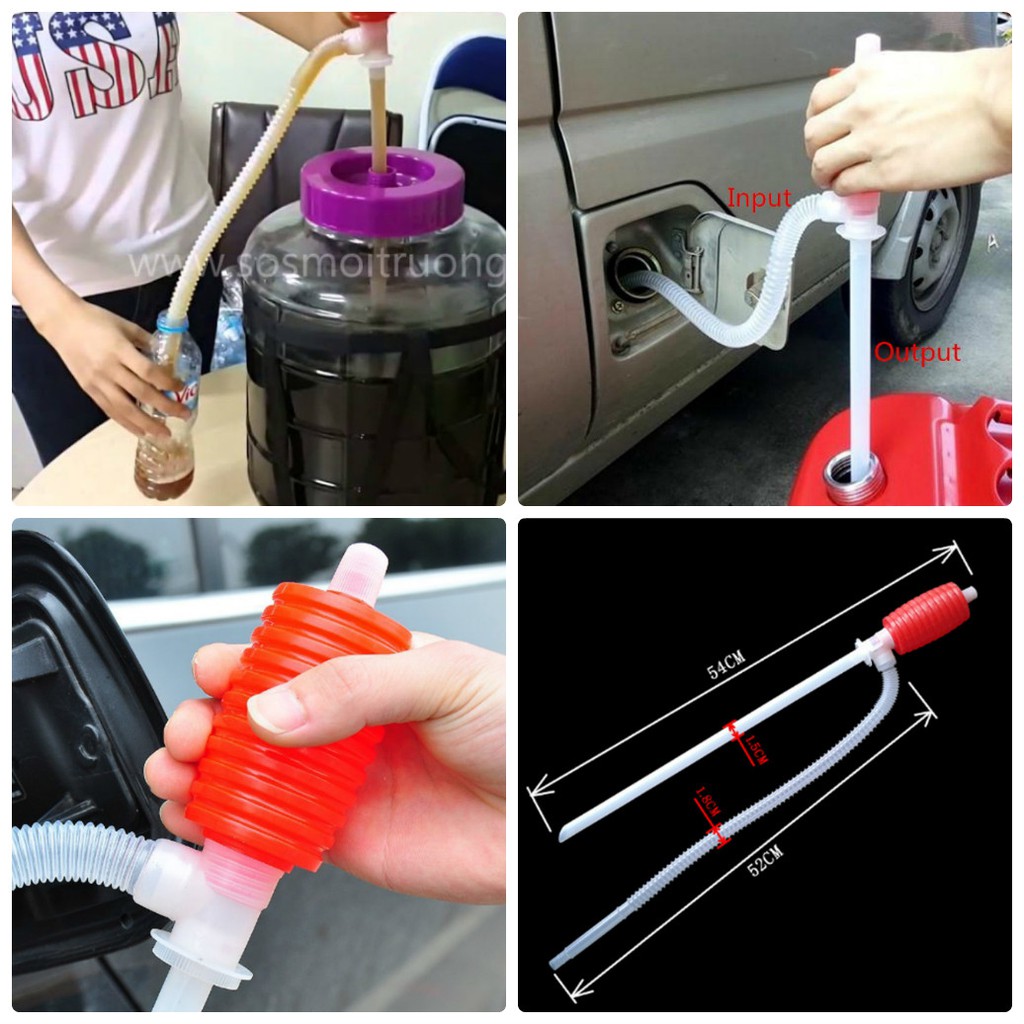 Dụng Cụ Chiết Xăng, hút rượu, hút chất lỏng