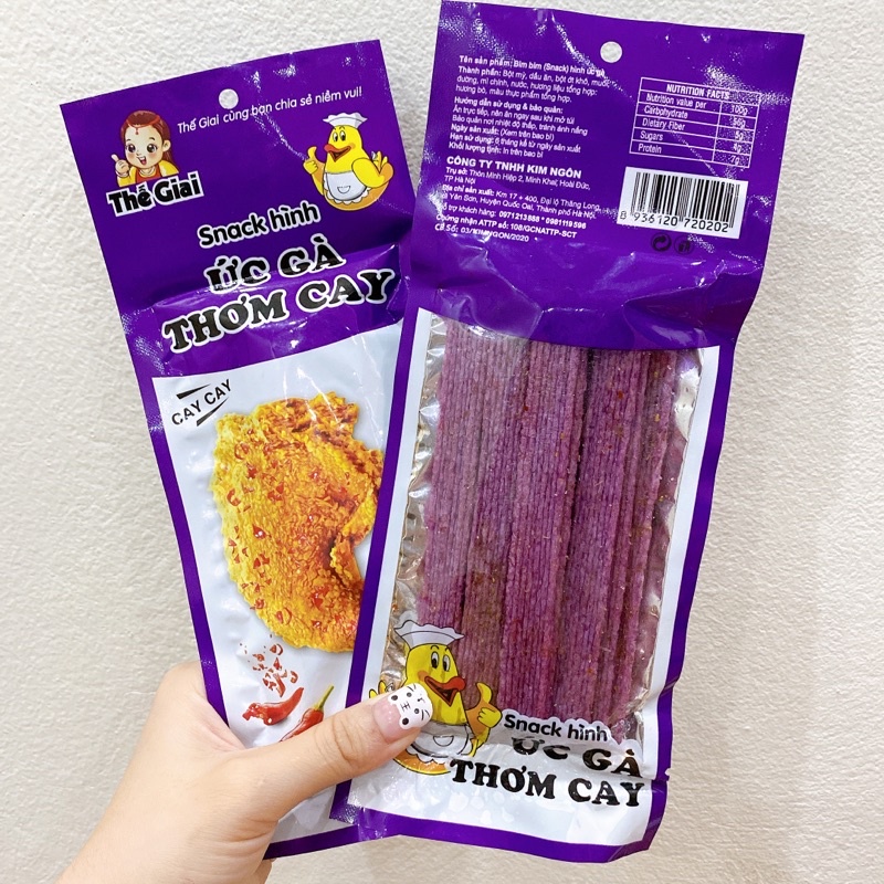 Snack Tăm Cay Tím Đùi Gà - TaaYaa Food Đồ Ăn Vặt Tuổi Thơ