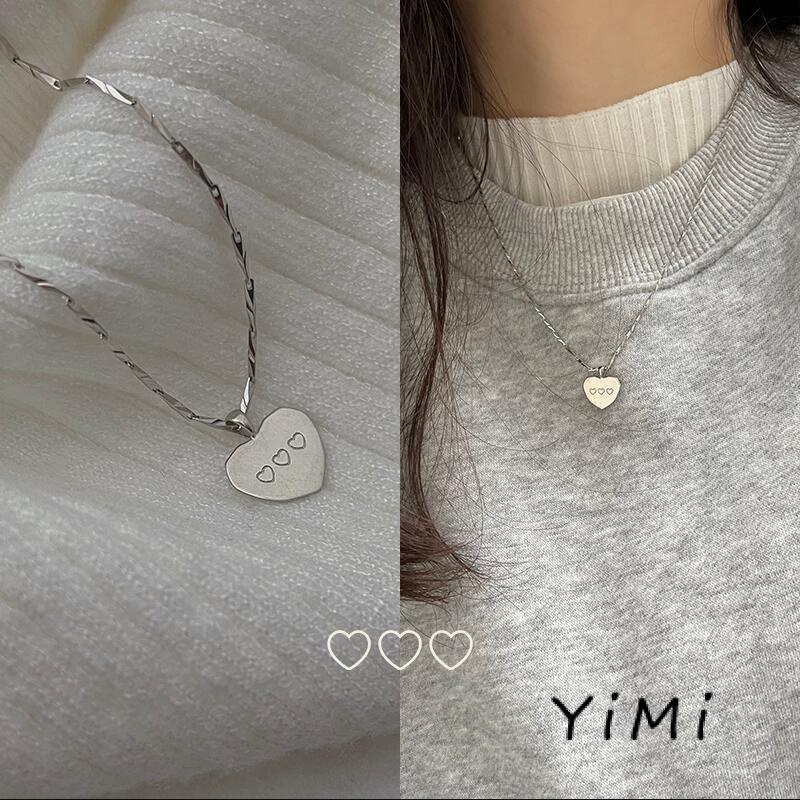 Vòng cổ mặt trái tim nhỏ thiết kế mới đơn giản thời trang dành cho nữ