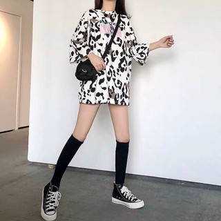 Áo váy bò sữa dáng thụng ulzzang