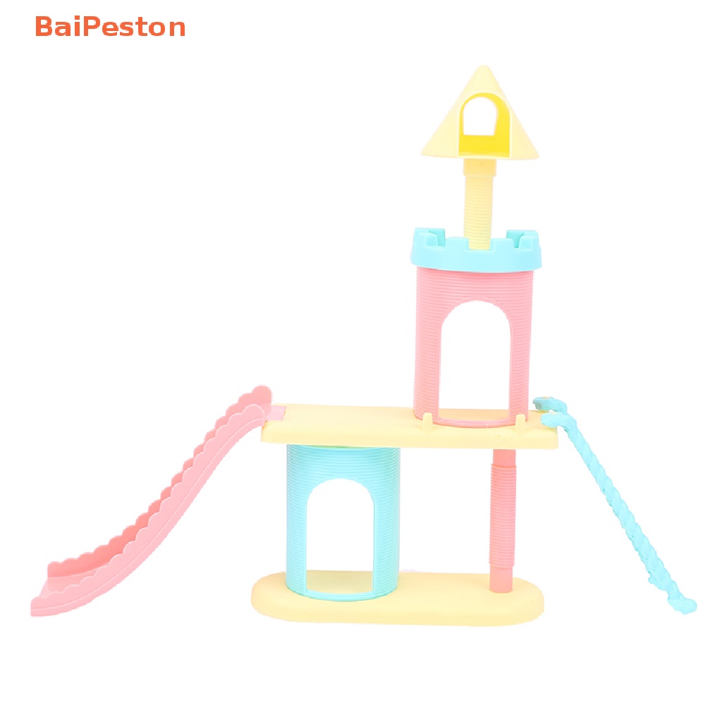 [BaiPeston] 1 Cặp Mô Hình Lâu Đài Công Viên 1: 12 Trang Trí Nhà Búp Bê DIY