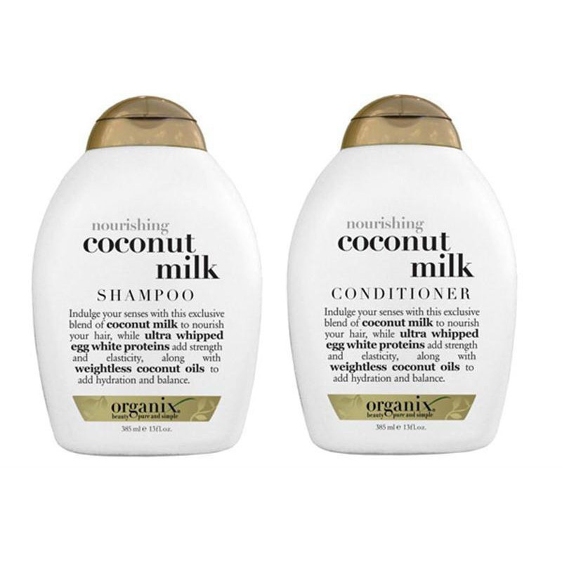 Bộ Dầu Gội Và Dầu Xả OGX Nourishing+ Coconut Milk