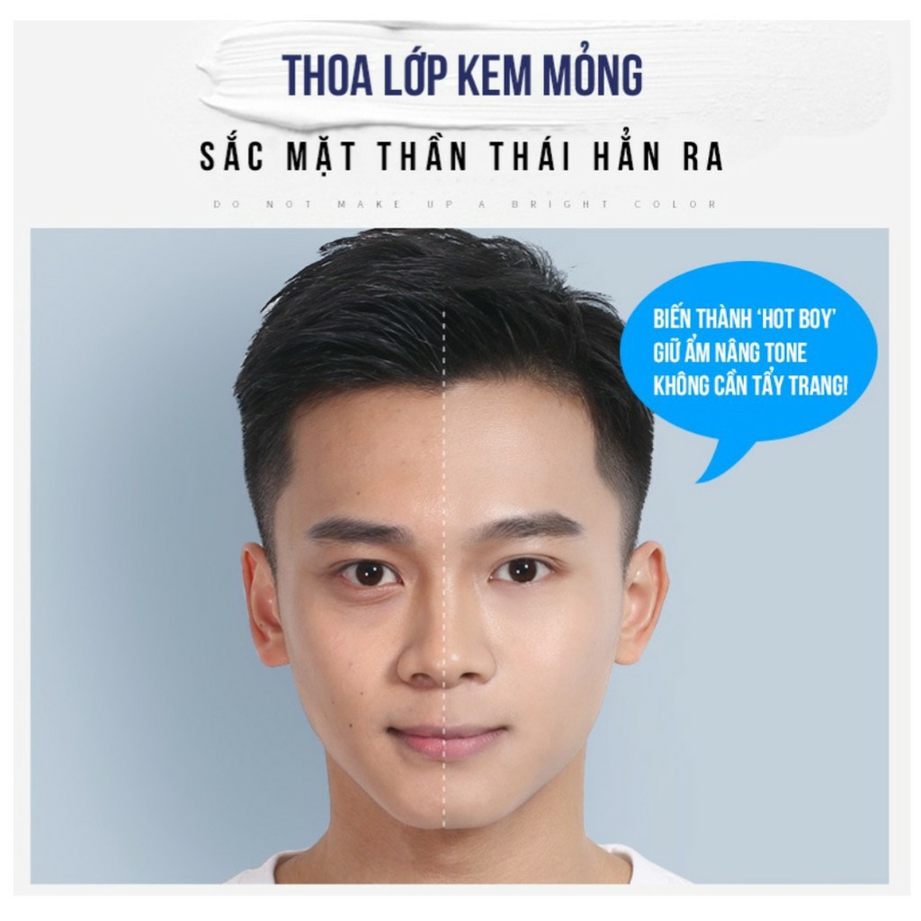(Bản Mới) Kem Trang Điểm Nam Light Makeup Cho Nam Giới - Làm Trắng - Che Mụn - Che Thâm - Che Sẹo - Freeship 50k | BigBuy360 - bigbuy360.vn