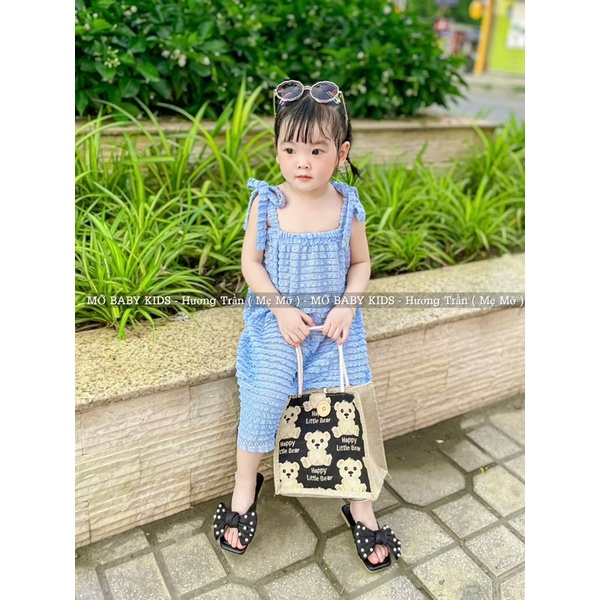 Váy ren mềm thắt dây cho bé gái