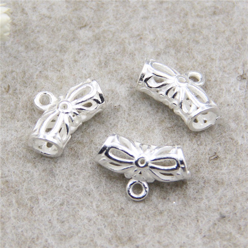 Charm bạc trụ nối có móc treo kiểu 2 - Charm Bạc 925 - Mã CB040