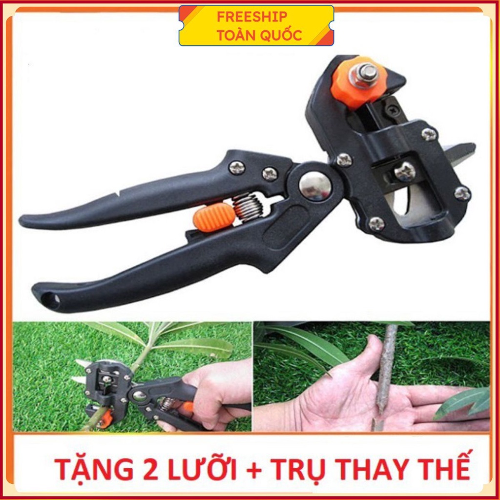 Dụng cụ/Kéo cắt - Triết - ghép cành cây đa năng (tặng 2 lưỡi + trụ thay thế) . .
