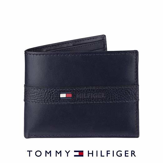 Ví nam Tommy Hilfiger Men's Thin Sleek Casual Bifold Wallet - 31TL22X062