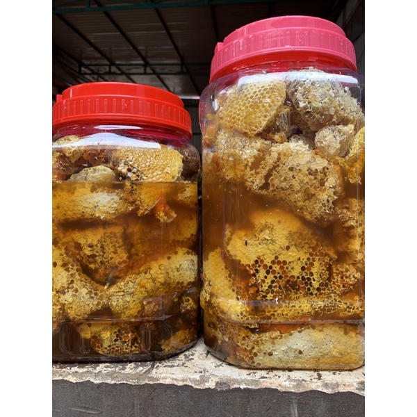 Mật ong đá rừng Đăk Lăk nguyên sáp chưa vắt mật( nguyên tổ)