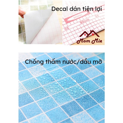 Decal dán tường nhà bếp chịu nhiệt, giấy dán tường họa tiết - K050